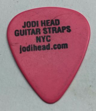 Jodi Head Guitar Straps Nyc Pink Guitar Pick Vintage
