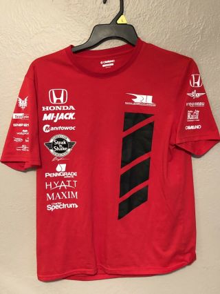 Indycar (irl,  Cart) Graham Rahal Rll Large T Shirt,  Steak N Shake,  Honda,  Maxim