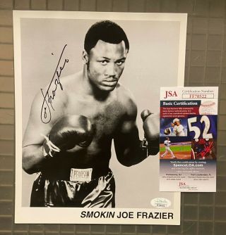 Joe Frazier Signed 8x10 Boxing Photo Autographed Auto Jsa 4