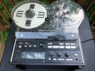 TEAC X - 2000 R REEL TO REEL STEREO TAPE DECK PLUS FRONT COVER LOOKS GREAT 3
