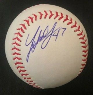 Johnny Cueto Autographed Official Major League Baseball /2015 World Series Champ