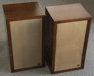 Acoustic Research Ar - 1 Loudspeaker Pair W/altec 755a - (mahogany Finish)
