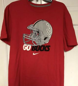 Nike Regular Fit The Ohio State University Buckeyes “go Bucks” T - Shirt,  Mens Xl