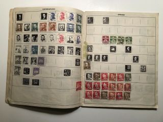 Vintage H.  E.  Harris Stamp album 1959 The Adventurer - some mounted stamps see 3