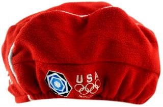 ROOTS 2006 Winter Olympics Beret Team USA Red HAT Official Size L/XL CAP 2