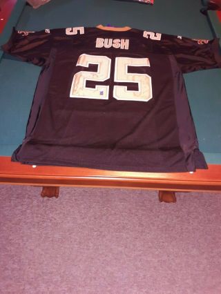 Reggie Bush Orleans Saints Autographed On Field Jersey W/coa Gai Sitcker