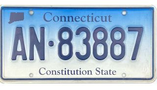 99 Cent Recent Connecticut License Plate An - 83887