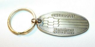 Vintage Chevrolet Commitment To Excellence Drop In Mailbox Advertising Keychain
