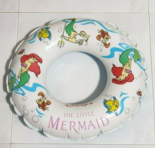 Vintage The Wet Set Disney Little Mermaid Ariel Inflatable Ring 45cm