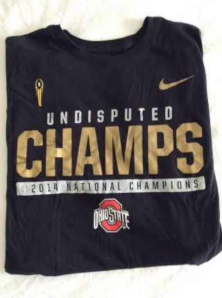 Ohio State Buckeyes Nike 2014 National Undisputed Champs T - Shirt Boy’s Large