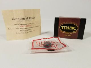90th Anniversary Titanic Coal Artifact Collectors Edition 1912 - 2002 By Rms