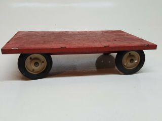 Vintage Tru - Scale 1/16th Red Metal Farm Wagon