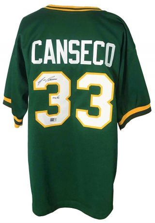 Jose Canseco Autographed Pro Style Green Jersey 40/40 Tri - Star Authenticated