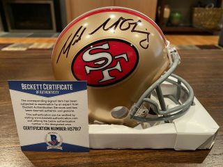 Mike Mcglinchey Autographed San Francisco 49ers Throwback Mini Helmet Beckett