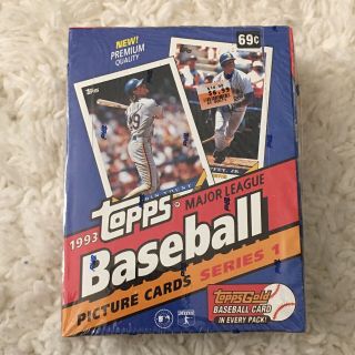 1993 Topps Series 1 Major League Baseball 36 Cards Box