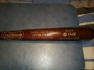 Ty Cobb Louisville Slugger Hall Of Fame Stats Bat.