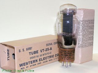 Nos Hytron - Western Electric Vt - 25a 10 Special Single - Tube Box,  1968 
