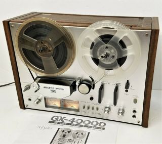 Akai Gx - 4000d Stereo Tape Deck Reel - To - Reel - With Spools