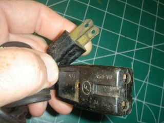 Vintage Circle " F " Power Cord For Coffee Maker,  Warmer Grill Fryer Fondue Pot