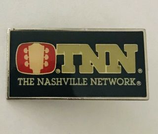 Tnn The Nashville Network Usa Country Music Pin Badge Rare Vintage (c9)