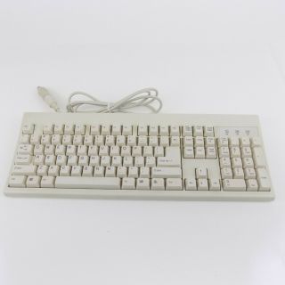 Vintage Chicony Kb - 2961 Wired Computer Keyboard Fcc Id: E8hkb - 2961 (5 - Pin Din)