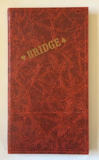 Bridge Tally Booklet Scorecards Scoring Table Vintage 1932