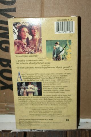 Vintage VHS 1995 Oldest Living Confederate Widow Tells All Diane Lane Rare 2