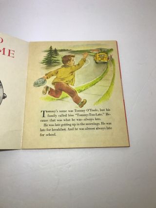 Vintage A Little Golden Activity Book HOW TO TELL TIME 1957 Jane Werner Watson E 3