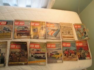 Hot Rod Automotive 1968 Full Year Ford Chevy Vw Plymouth Stockcar Racing