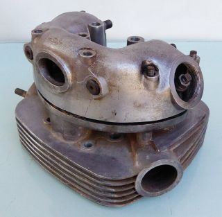Bsa Motorcycle Square Barrel Cylinder Head/box B44 441 Victor Special 41 - 785