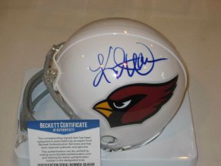 Kurt Warner Signed Arizona Cardinals Mini - Helmet,  Beckett