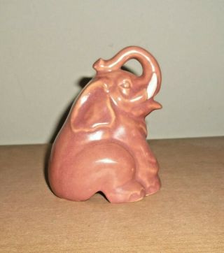 Vintage Pink Ceramic Elephant Incense Burner