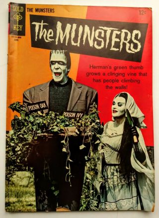 The Munsters Vintage Gold Key Comic Book No.  7 1966 Lily Herman Grandpa Munster