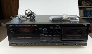 Teac Ad - 800 Compact Disc Player/reverse Cassette Deck & W/ Remote