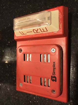 Vintage Simplex Fire Alarm.  Man Cave