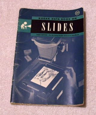 Vintage 1946 Kodak Data Book On Slides