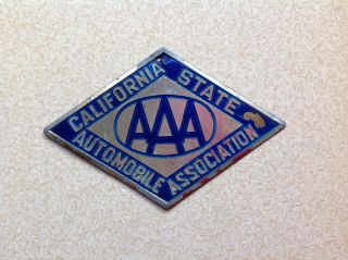 Aaa - California State Automobile Association - License Plate Topper