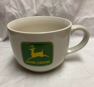 Vintage Advertising John Deere Tractor Large Ceramic Coffee Mug Soup Bowl