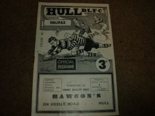 Vintage Hull V Halifax Yorkshire Cup 28th September 1953