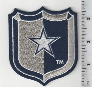 Vintage Nfl Dallas Cowboys Shield Logo Patch 3 1/2 " X 3 " (sew Or Iron On)