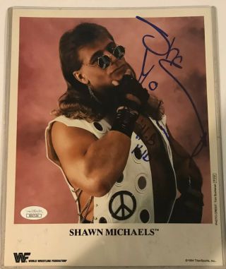 Wwe/wwf Shawn Michaels Hand Signed Autographed 8x10 Photo With Jsa Hbk
