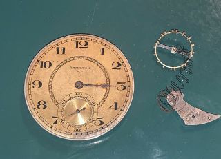 Antique Hamilton Watch Co 17 Jewels Pocket Watch For Repair