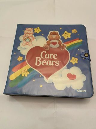 Vintage 1980s Care Bears Poseable Pvc Figures With Kenner Case Plus