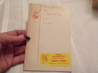 Vtg 1941 The Ugly Duckling A Play A.  A.  Milne