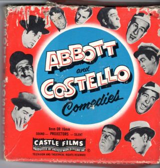 Vintage Silent 8mm Castle Films Abbott And Costello 845 Foreign Legion