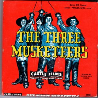 Vintage Silent 8mm Castle Films The Three Musketeers 1009