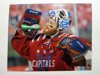 Braden Holtby Washington Capitals Signed Autographed 8x10 Photo W/