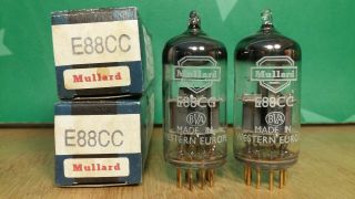 Mullard E88cc 6922 Nos Nib Gold Pin Vacuum Tubes - 8 Matched