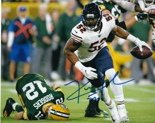 Khalil Mack Chicago Bears Signed Autograph 8x10 Photo