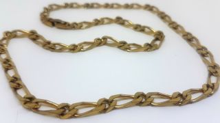 Vintage Monet Gold Tone Chain Necklace Link Chunky Signed Mid - Century Mcm